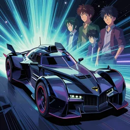 a detailed render of a vaporwave batmobile, vector art, by dan mumford, yusuke murata, makoto shinkai, ross tran, cosmic, heavenly, god rays, intricate detail, cinematic, 8 k, cel shaded, unreal engine, featured on artstation, pixiv