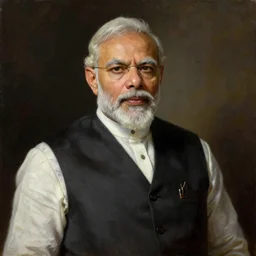 Narendra Modi in Tekken 6, masterpiece, oil on canvas, by Greg Rutkowski, neoclassical portrait, chiaroscuro, 8K,