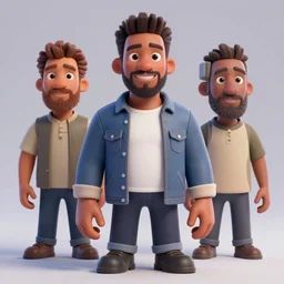 3 d model of donald glover, in the style of pixar animation, octane render, ultra detailed, 3 d character model