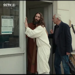 cctv footage of jesus robbing a bank