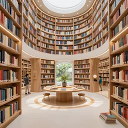 Interior shot of a futuristic library by Petros Afshar and Beeple, James Gilleard, Mark Ryden, Wolfgang Lettl highly detailed