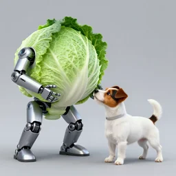 cyborg cabbage fights jack russell terrier