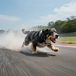 wide shot, voluntary volatile vommit of very voracious velocity