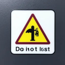 P020 – Do not use lift in the event of fire, ISO 7010 pictogram , danger