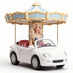 carousel with drag queen shape cars