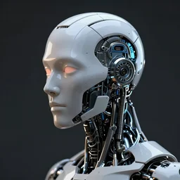 cyborg with human head, 8 k