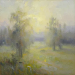 oil painting of ethereal landscapes