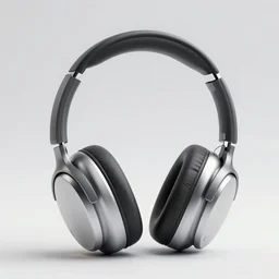 photorealistic headphones made out of bismuth