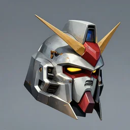 gundam head, v - fin, octane render, soft light, mekka, behance, vector, highly detailed illustration, realistic, poison metal design, artstation. com, by greg rutkowski,