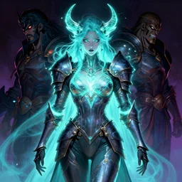 fantasy paladin woman, symmetrical portrait, bioluminescent, sachin teng, yoji shinkawa, Mary Blair, Duncan Fegredo, mike mignola, 8k