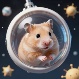 hamster in a spaceship