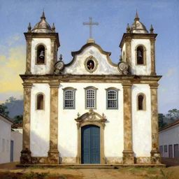 igreja de santa rita paraty painted by william turner
