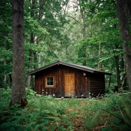 a cabin in the woods by Klaus Wittmann