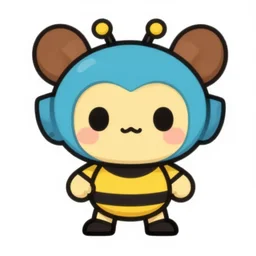 cute miss mascot mushana mushana musharna super hero sticker art, cronobreaker, beeple game icon