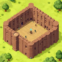 isometric map, dungeon, hero quest