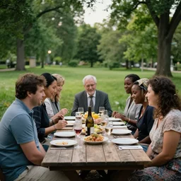 dinner in the park