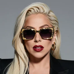 lady gaga just dance poker face the fame 2 0 0 8 2 0 0 9 photoshoot, wearing vintage versace sunglasses, highly realistic. high resolution. highly detailed. dramatic. 8 k. 4 k.
