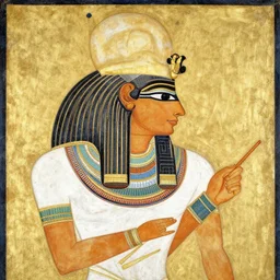 hermes trismegistus, egyptian paining
