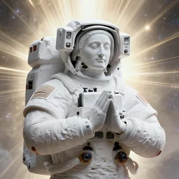 an ultradetailed matte painting of a cosmic astronaut sage, heavenly, god rays, intricate detail, cinematic, 8 k, cel shaded, unreal engine, art by greg rutkowski, jack kirby, albert aublet, frank herbert, and alphonse mucha, pixv