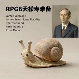 a clay snail humanoid creature approaching, painted by james jean and rene magritte ( rpg reference sheet ), style of magic the gathering, high contrast!, vibrant colors