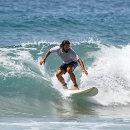 jesus surfing the vibe wave