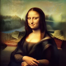 a photo of a guy that looks kinda like mona lisa but not really