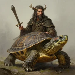 a detailed portrait of a turtle druid, by victo ngai and greg rutkowski, digital art, realistic painting, very detailed, fantasy, dnd, trending on artstation