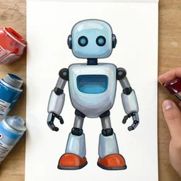 robot acrylic paint, dried acrylic paint, dried acrylic paint, High Flow Acrylics