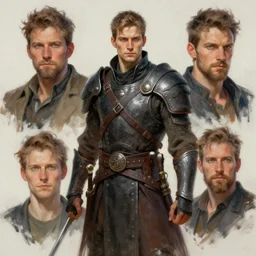 portrait painting of a character of a modern warrior by cedric peyravernay and greg ruthkowski and sergey kolesov concept design, trending on artstation