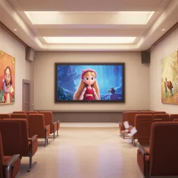 art by filip hodas, pixar, and artgerm. level design, clean, neat, advertising, entertainments, inside, interior.