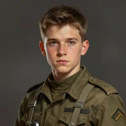 portrait of a man by greg rutkowski, young, british features, short brown hair, wearing military fatigues of the galactic republic, star wars expanded universe, he is about 2 0 years old, highly detailed portrait, digital painting, artstation, concept art, smooth, sharp foccus ilustration, artstation hq