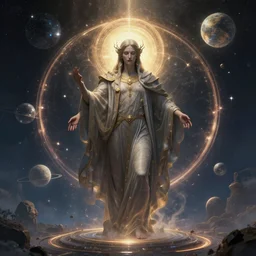 god creating the multivers, highly spiritual, trending on artstation