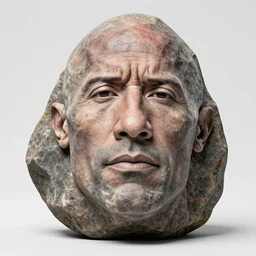 a rock that has the similar shape to dwayne johnson's face