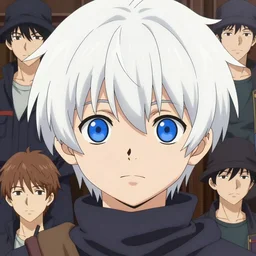 An anime portrait of a white-haired short-haired big-eyed round-faced elf assassin with short hair and blue eyes, by Stanley Artgerm Lau, WLOP, Rossdraws, James Jean, Andrei Riabovitchev, Marc Simonetti, and Sakimichan, tranding on artstation