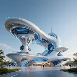 futuristic architecture for next international exposition