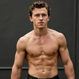 tom holland with the body of the rock.