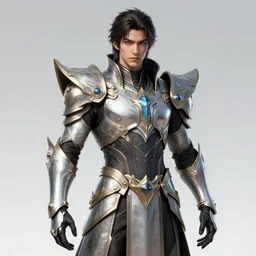 full body portrait of a paladim star guardian. detailed face, concept art, intricate, highly detailed 8 k, smooth, sharp focus, handsome and aesthetic shape of face and body, artgerm, artstation, art by zexi guo and nira and junpei suzuki and gharliera and rinotuna
