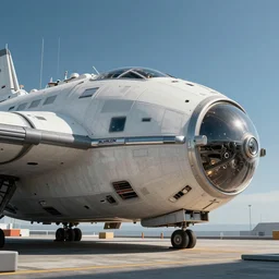 exterior of a spaceship from robert heinlein novel, photorealistic, ultra - detailed, 4 k high resolution, hdr shot, cinematic lighting