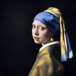 Nicholas Cage with a Pearl Earring, Painting by Johannes Vermeer