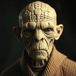 portrait photo of snoke from star wars, cinematic lighting, sharp focus, close up photo digital colored stipple by edward gorey and guy denning