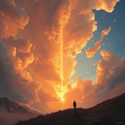 a sending down [ of the revelation ] from him who created the earth and the lofty heavens, overdetailed art, by greg rutkowski, by rhads, sharp focus
