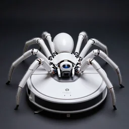 a portrait of a white smooth mechanical spider - like creature, roomba developed by apature science, style by donato giancola, wayne reynolds, jeff easley dramatic light, high detail, cinematic lighting, artstation, dungeons and dragons