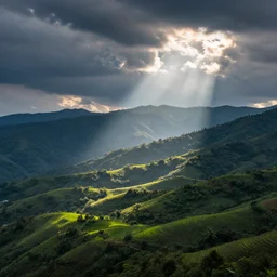vast panoramic natural imagery that conveys a deep sense of peace and vibrant energy