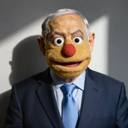 Benjamin Netanyahu as a muppet