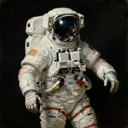 an alien anatomy diagram of an astronaut. pulp sci - fi art for omni magazine. high contrast. baroque period, oil on canvas. renaissance masterpiece. trending on artstation. retrofuturism.