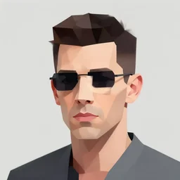 ! dream low - poly iggy pop