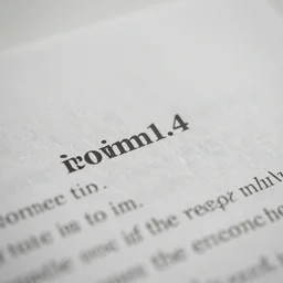 A piece of paper with some words on it, 90mm, f/1.4