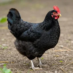 A black chicken