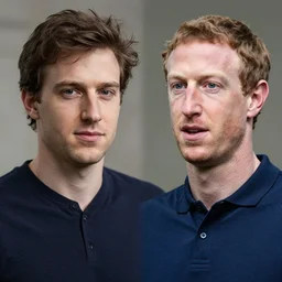 ernest halimov and mark zuckerberg hybrid, soft light, realism, maximum detail, high quality, good style study, depth of field, focus,