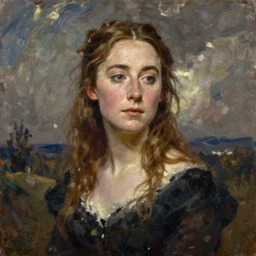 Saoirse Ronan painted by John Everett Millais